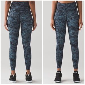 Lululemon fast and free high rise leggings tights reflective 4